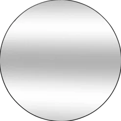 maxibazar Miroir Metal Alice Noir D.110Cm- Miroirs Deco