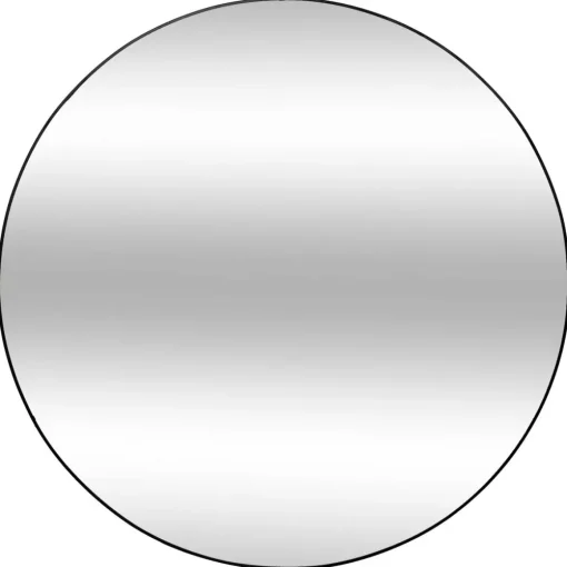 maxibazar Miroir Metal Alice Noir D.110Cm- Miroirs Deco