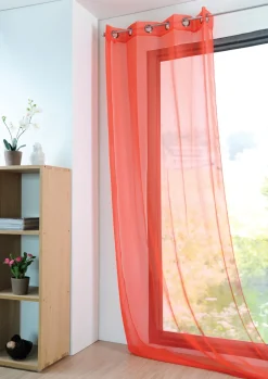 maxibazar Monna Voile 135X260 Corail- Voilages