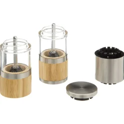 Salade Et Condiments|Five Moulin Verre 2 Compartiments Bambou