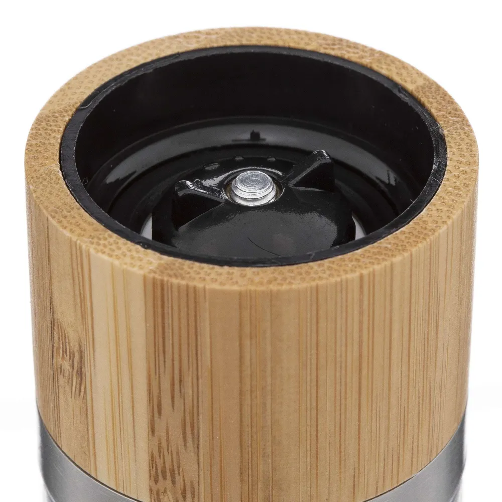 Salade Et Condiments|Five Moulin Verre 2 Compartiments Bambou