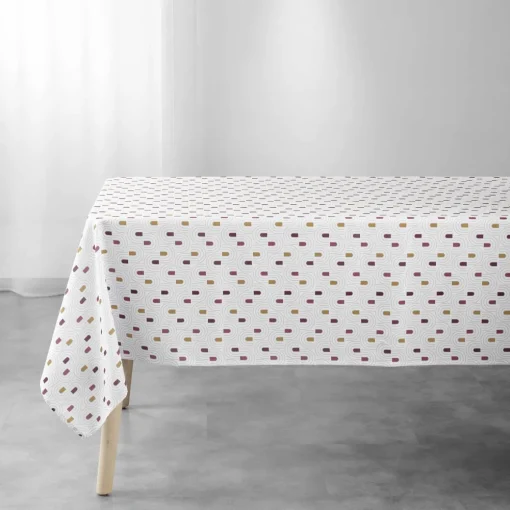maxibazar Nappe 145X240Cm Imprime Abstrait Terracotta- Nappes