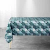 maxibazar Nappe 145X240Cm Imprime Ambroise Petrole- Nappes