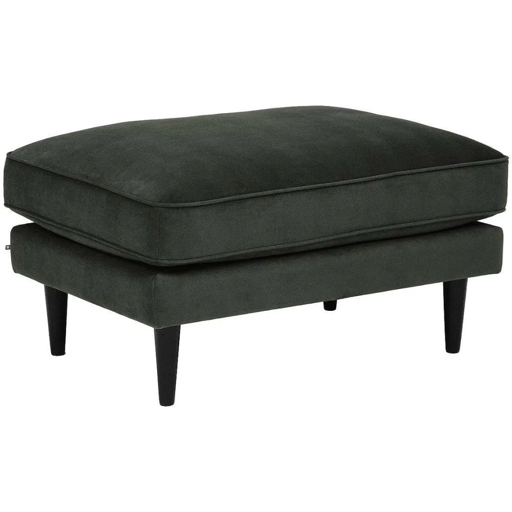 * Tabourets>Ottoman Velours Candice Kaki
