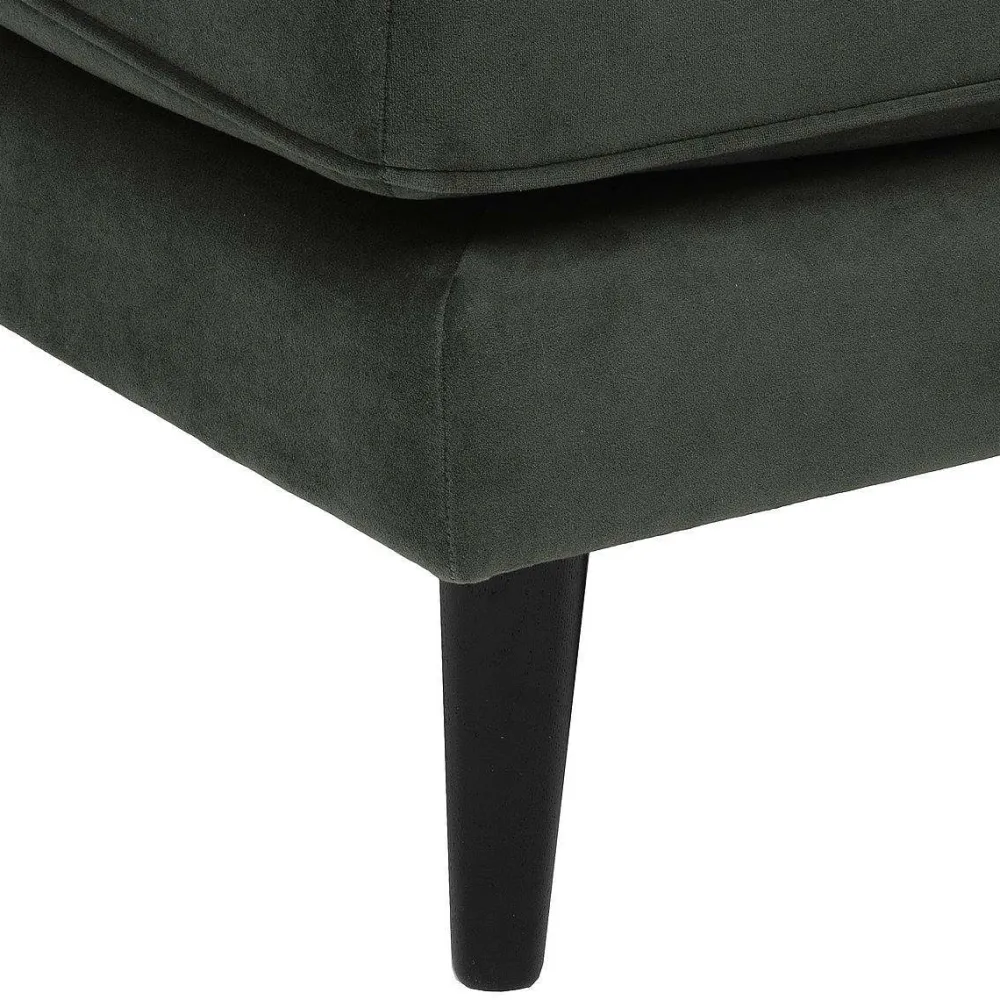 * Tabourets>Ottoman Velours Candice Kaki