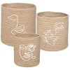 maxibazar Panier Jute Vibe Naturel D.24X27Cm- Paniers Et Cagettes