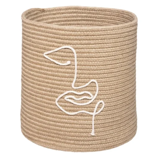 maxibazar Panier Jute Vibe Naturel D.24X27Cm- Paniers Et Cagettes