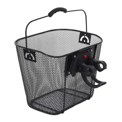 Accessoires De Vélo|* Panier Vélo Metal Noir Clip Automatique 10L