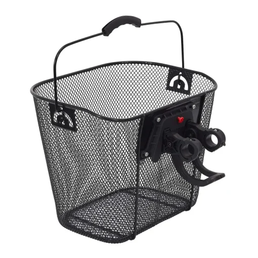 Accessoires De Vélo|* Panier Vélo Metal Noir Clip Automatique 10L