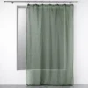 maxibazar Panneau A Anneaux 140X240Cm Tisse Linka Kaki- Voilages