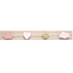 Atmosphera Patere 4 Formes Couleur- Decorations Murales