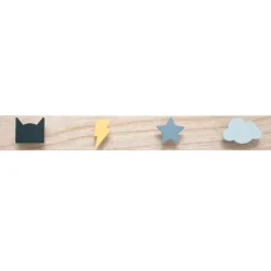 Atmosphera Patere 4 Formes Couleur- Decorations Murales