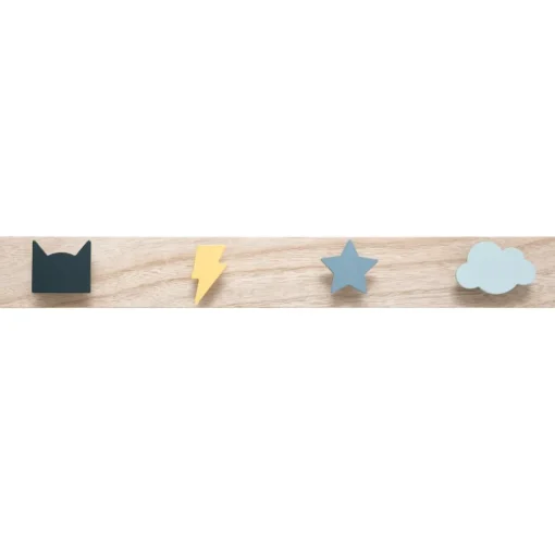 Atmosphera Patere 4 Formes Couleur- Decorations Murales