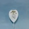 maxibazar Patere Coeur Blanc Rattan Et Corde- Decoration Murale