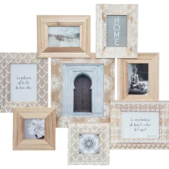Atmosphera Pele Mele Bois 8 Photos 77X72Cm- Pele-Meles