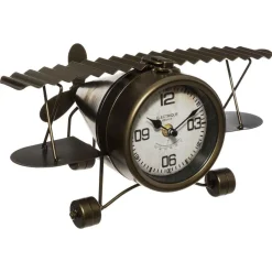 Atmosphera Pendule A Poser Metal Avion- Horloges