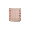 maxibazar Photophore Bulle Verre Teinte 7X7.7Cm Blush- Photophores Et Luminions