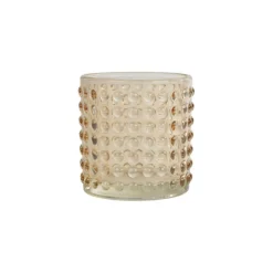 maxibazar Photophore Bulle Verre Teinte 7X7.7Cm Semoule- Photophores Et Luminions