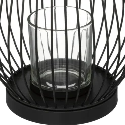 Atmosphera Photophore Metal Filaire Noir H.23Cm- Photophores Et Luminions