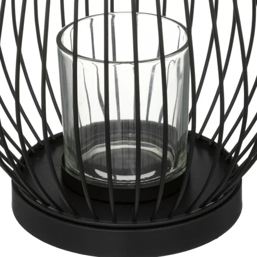 Atmosphera Photophore Metal Filaire Noir H.23Cm- Photophores Et Luminions