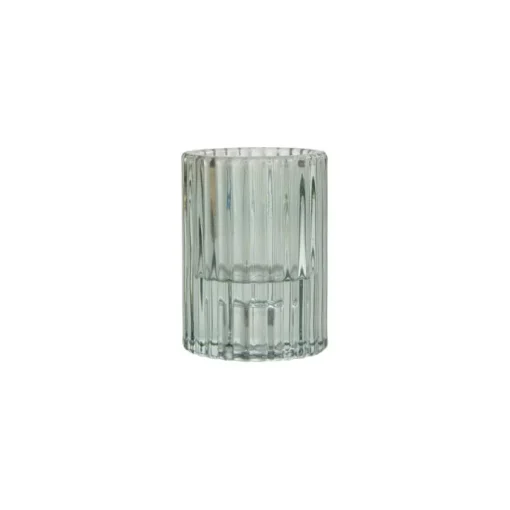 maxibazar Photophore Reversible Verre Teinte 5.5X7.5Cm Celadon- Photophores Et Luminions