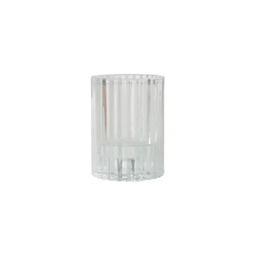 maxibazar Photophore Reversible Verre Transparent 5.5X7.5Cm- Photophores Et Luminions