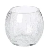 Atmosphera Photophore Verre Craquele Rond H.7Cm- Photophores Et Luminions