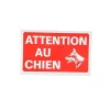 Repas Et Accessoires|* Plaque Attention Chien 16X10Cm