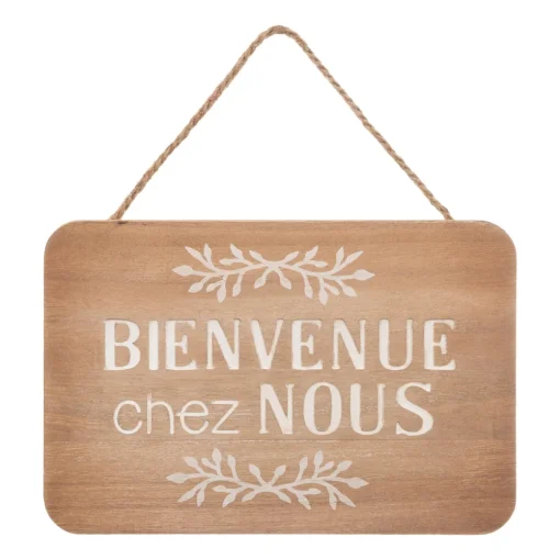 Atmosphera Plaque Porte Creuse 25X17Cm- Objets Decoratifs Muraux