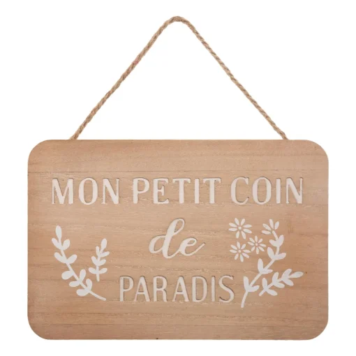 Atmosphera Plaque Porte Creuse 25X17Cm- Objets Decoratifs Muraux