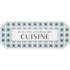 Atmosphera Plaque Porte Metal Carreaux- Stickers