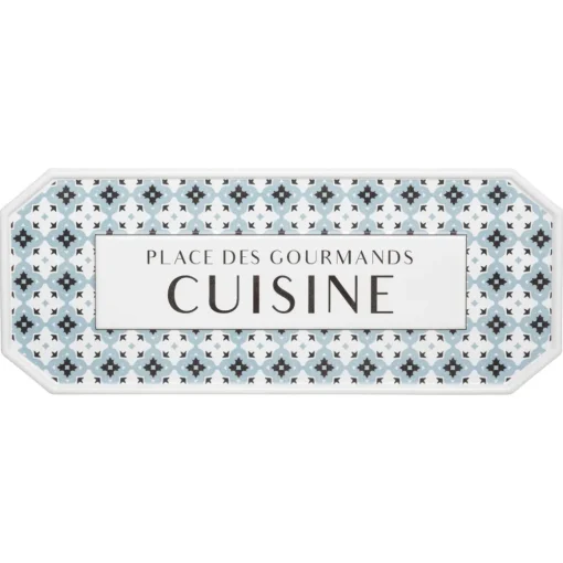 Atmosphera Plaque Porte Metal Carreaux- Stickers