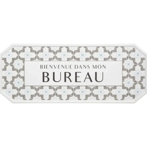 Atmosphera Plaque Porte Metal Carreaux- Stickers