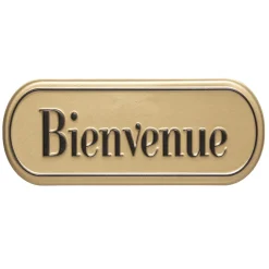 maxibazar Plaque Porte Metal Suite D.25X8Cm- Objets Decoratifs Muraux