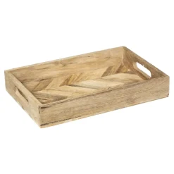 maxibazar Plateau Manguer Wild D.41X30.5X5Cm- Objets Et Accessoires Deco