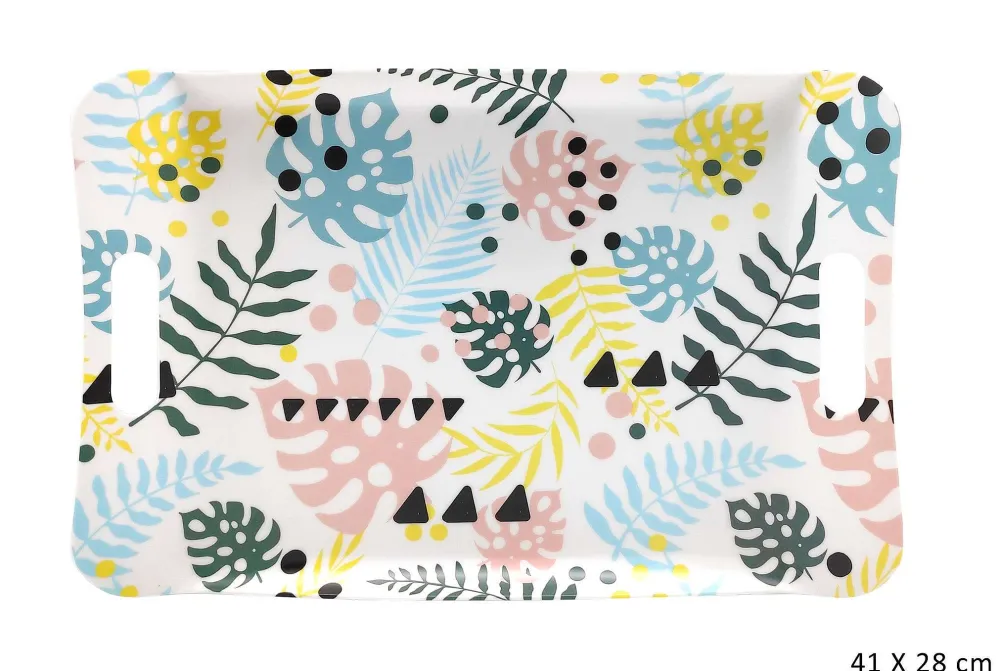 Boîtes Et Plateaux|* Plateau Melamine Pastel 41X28Cm