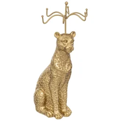 maxibazar Porte Bijoux Leopard Dore 30Cm- Rangements A Bijoux