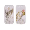 maxibazar Porte Bougie Verre Fleurs Sechees H.14Cm- Bougies, Senteurs Et Accessoires