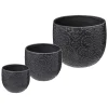 maxibazar Pot Ceramique Night D.12X10 Cm- Caches-Pot Et Jarres