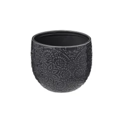 maxibazar Pot Ceramique Night D.12X10 Cm- Caches-Pot Et Jarres