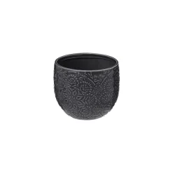 maxibazar Pot Ceramique Night D.12X10 Cm- Caches-Pot Et Jarres