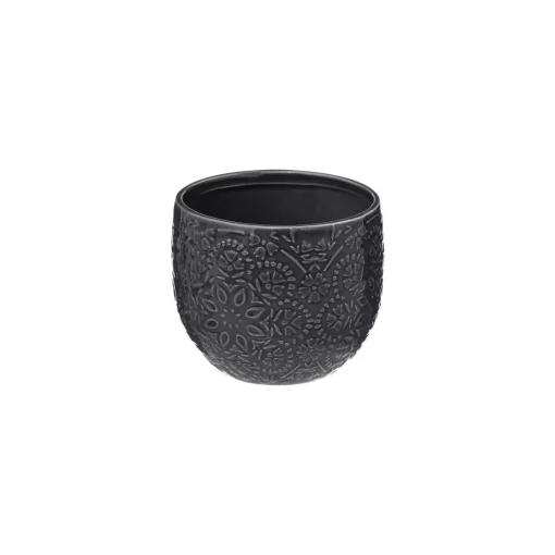 maxibazar Pot Ceramique Night D.12X10 Cm- Caches-Pot Et Jarres