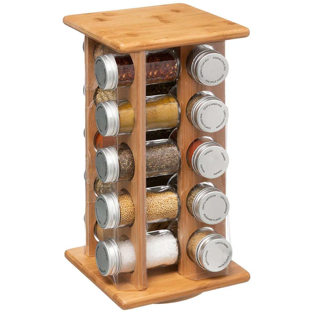 Salade Et Condiments|Five Pot Epice X20 Pièces Bambou Epices Incluses