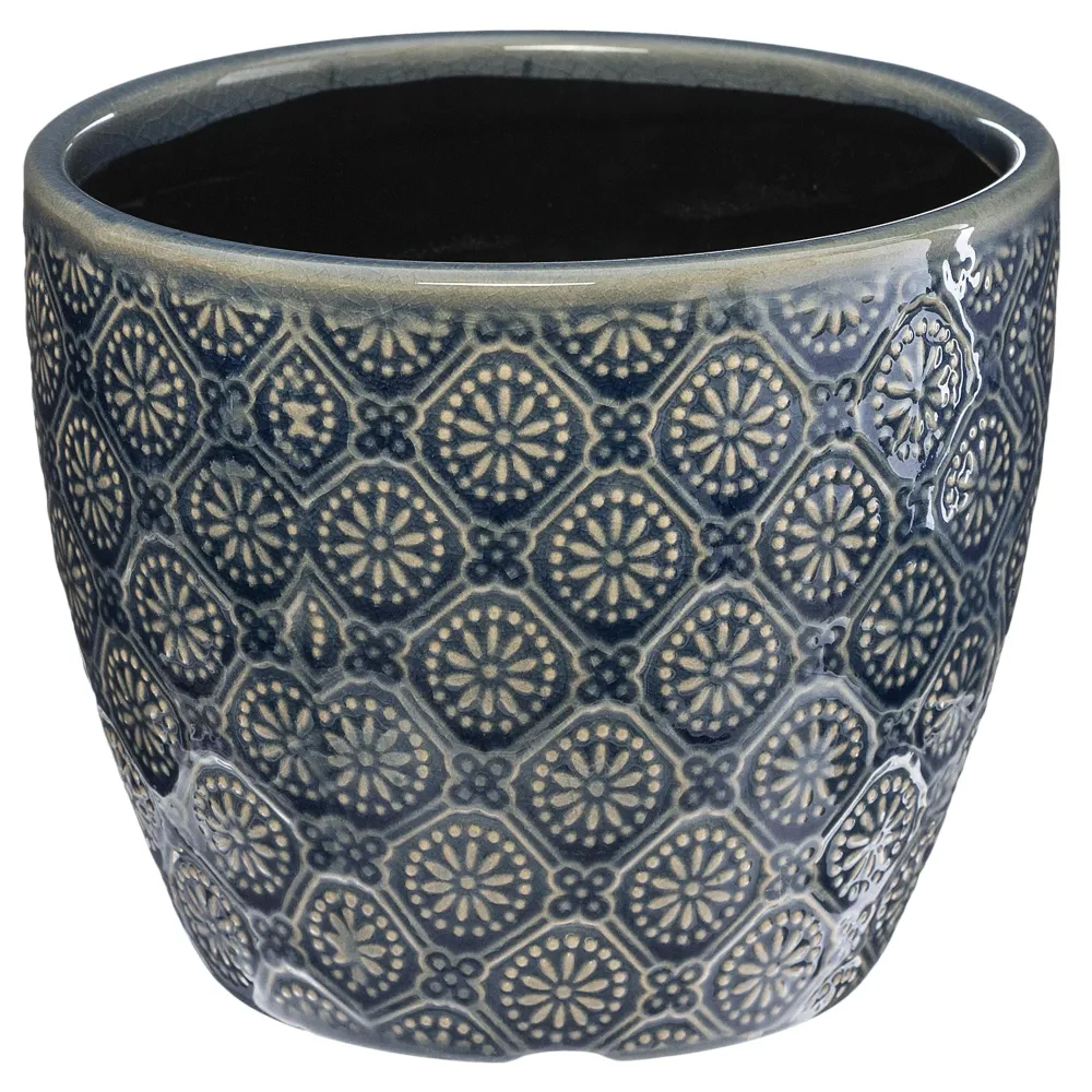 maxibazar Pot Fsie Glazed D.14Cm- Caches-Pot Et Jarres