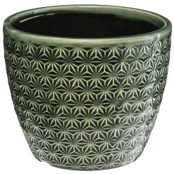 maxibazar Pot Fsie Glazed D.14Cm- Caches-Pot Et Jarres