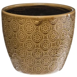 maxibazar Pot Fsie Glazed D.14Cm- Caches-Pot Et Jarres