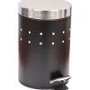 Poubelles De Salle De Bain|* Poubelle A Pedale Metal 3L Noir Couvercle Acier