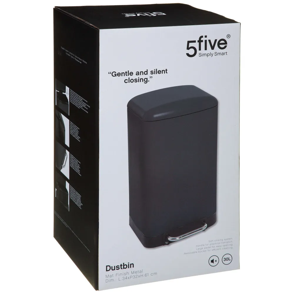 Poubelles|Five Poubelle 30L Noir