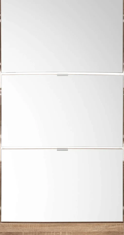Five Meuble D'Appoint>Range Chaussures Bois 3 Tiroirs Avec Miroir Naturel
