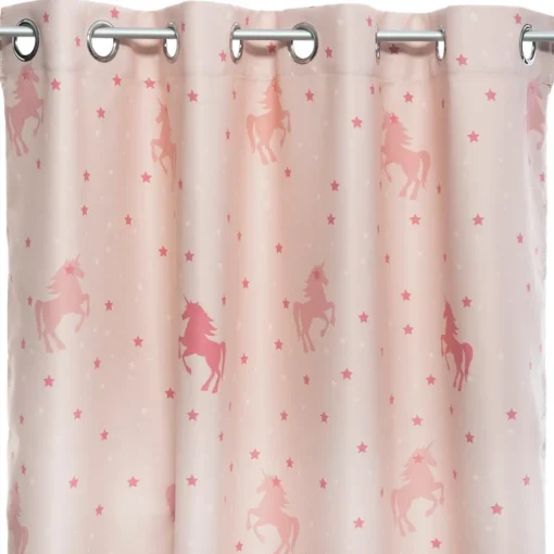 Atmosphera Rideau Occultant Glow Licorne 140X250Cm- Voilage Et Rideau Enfant